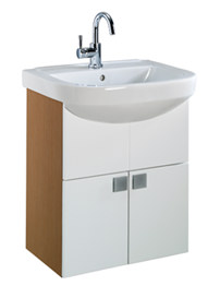 Twyford Refresh Square 550 x 460mm Basin And Furniture Set White