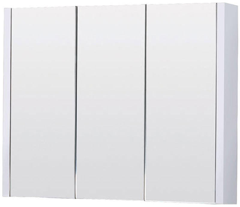 Lauren White Minimalist 900mm 3 Door Mirror Cabinet Lauren White Minimalist 900mm 3 Door Mirror Cabinet
