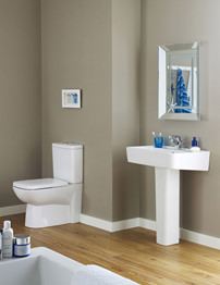 Lauren Ambrose White Finish 4 Piece Cloakroom Suite