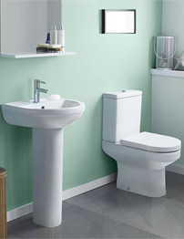 Lauren Harmony White 4 Piece Cloakroom Suite