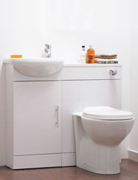 Lauren Sienna White Finish Cloakroom Furniture Pack