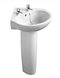 Ideal Standard Space 56cm Corner Washbasin With 2 Tapholes