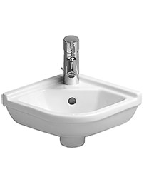 Duravit Starck 3 430mm 1 Tap Hole Handrinse Corner Washbasin With Overflow