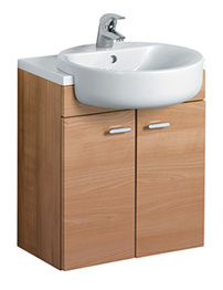 Ideal Standard Concept 50cm Semi-Countertop Basin Unit - Oak