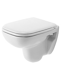 Duravit D-Code White Compact Wall Mounted Toilet 350 x 480mm