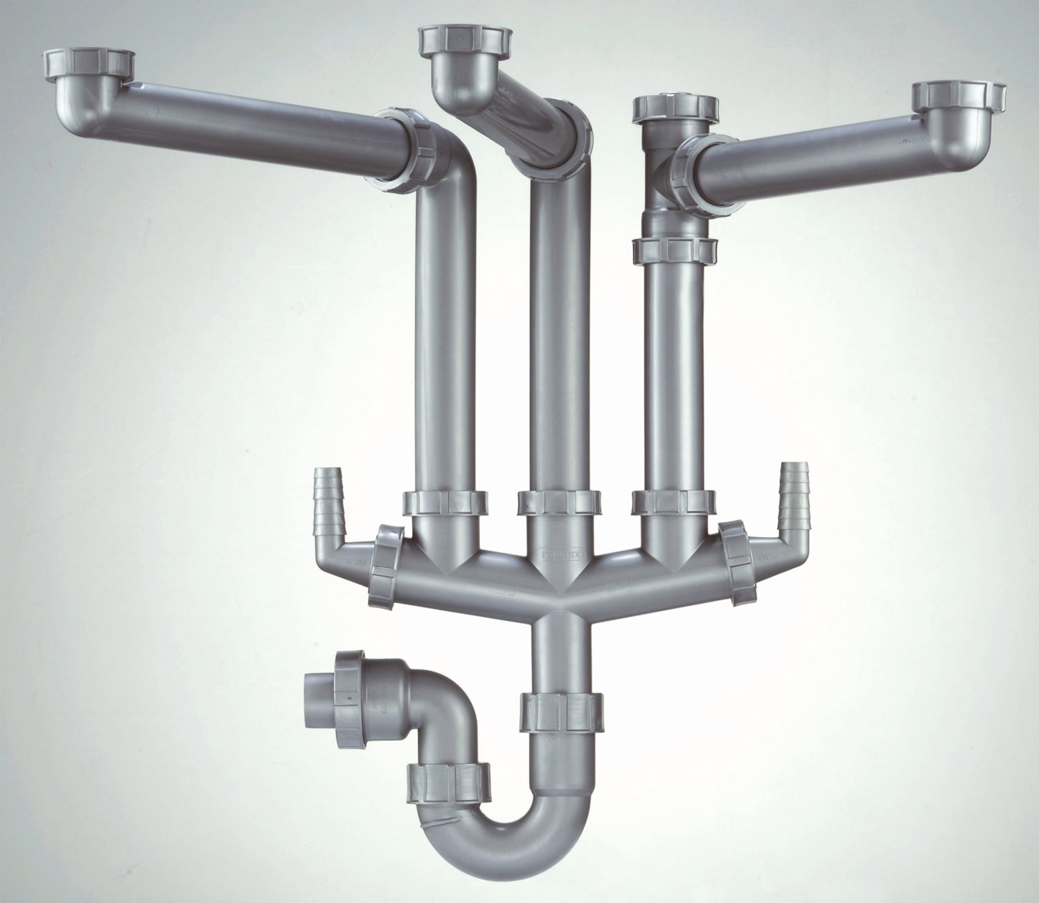 ... Brand New Franke Siphon III Plumbing Kit For Triple Bowl Kitchen Sink
