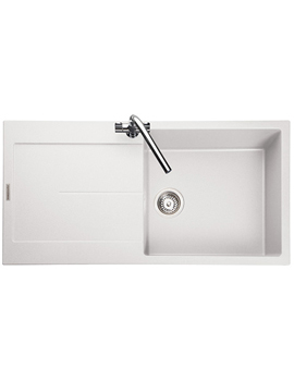 Rangemaster Scoria Igneous Granite 1.0 Bowl Inset Sink -  1000 x 500mm