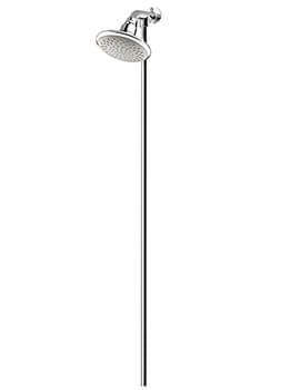 Bristan Fixed Chrome Finish Shower Head With Rigid Riser