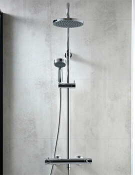 Triton Dene Chrome Bar Diverter Mixer Shower Set