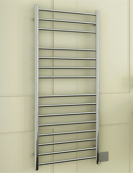 DQ Heating Siena Heated Towel Rail Polished Stainless Steel