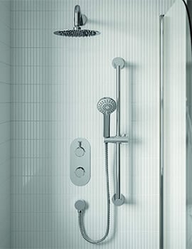 Bristan Molida Concealed Dual Control 2 Outlet Thermostatic Shower Set With Riser Kit