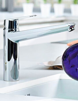 Grohe Eurodisc Cosmopolitan Chrome Kitchen Sink Mixer Tap with Swivel Spout