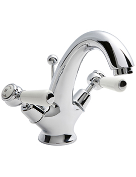 Hudson Reed Topaz Deck Mounted Mono Basin Mixer Tap With Pop-Up Waste